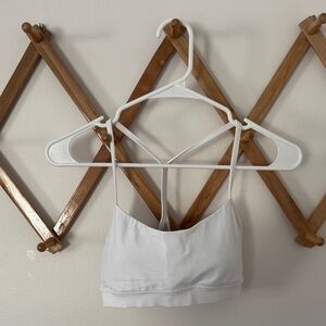 Lululemon Athletica White Flow Y Bra Size 6